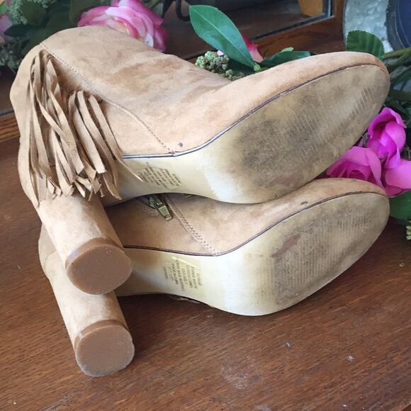NY&C camel fringe booties - Picture 6 of 10